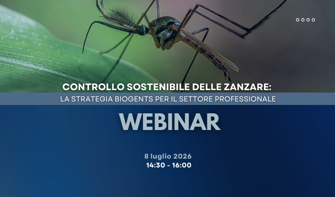 webinar tecnico sulle strategie Biogents per il controllo delle zanzare