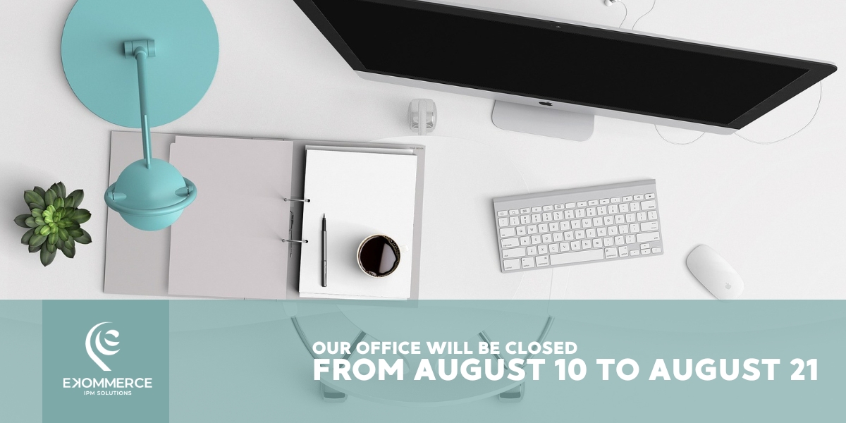Ekommerce Office Summer Closure Notice: Shipping and Support Information